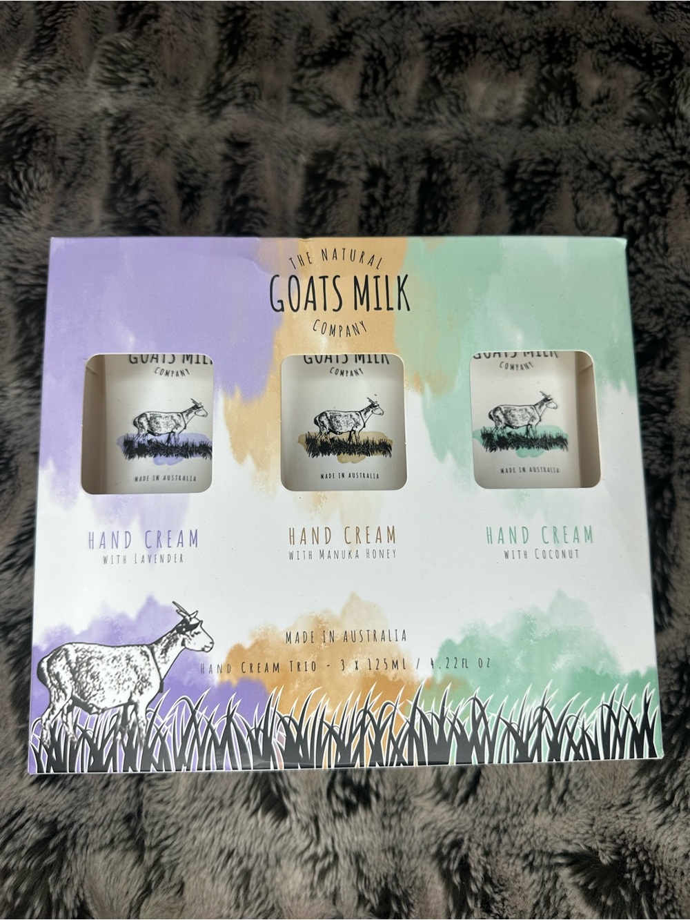 The Natural Goats Milk Company Hand Cream Trio Coconut, Lavender & Manuka Honey